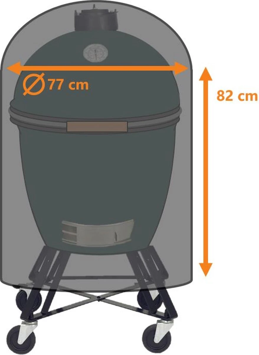 Luxe Waterdichte Ronde BBQ Hoes - 84 Cm X 77 Cm - Barbecue Beschermhoes - BBQ Accessoires - Geschikt Voor O.a. Kamado, Big Green Egg, Grill Guru, The Bastard, Patton, Weber 5 Luxe Waterdichte Ronde BBQ Hoes - 84 Cm X 77 Cm - Barbecue Beschermhoes - BBQ Accessoires - Geschikt Voor O.a. Kamado, Big Green Egg, Grill Guru, The Bastard, Patton, Weber - Image 3